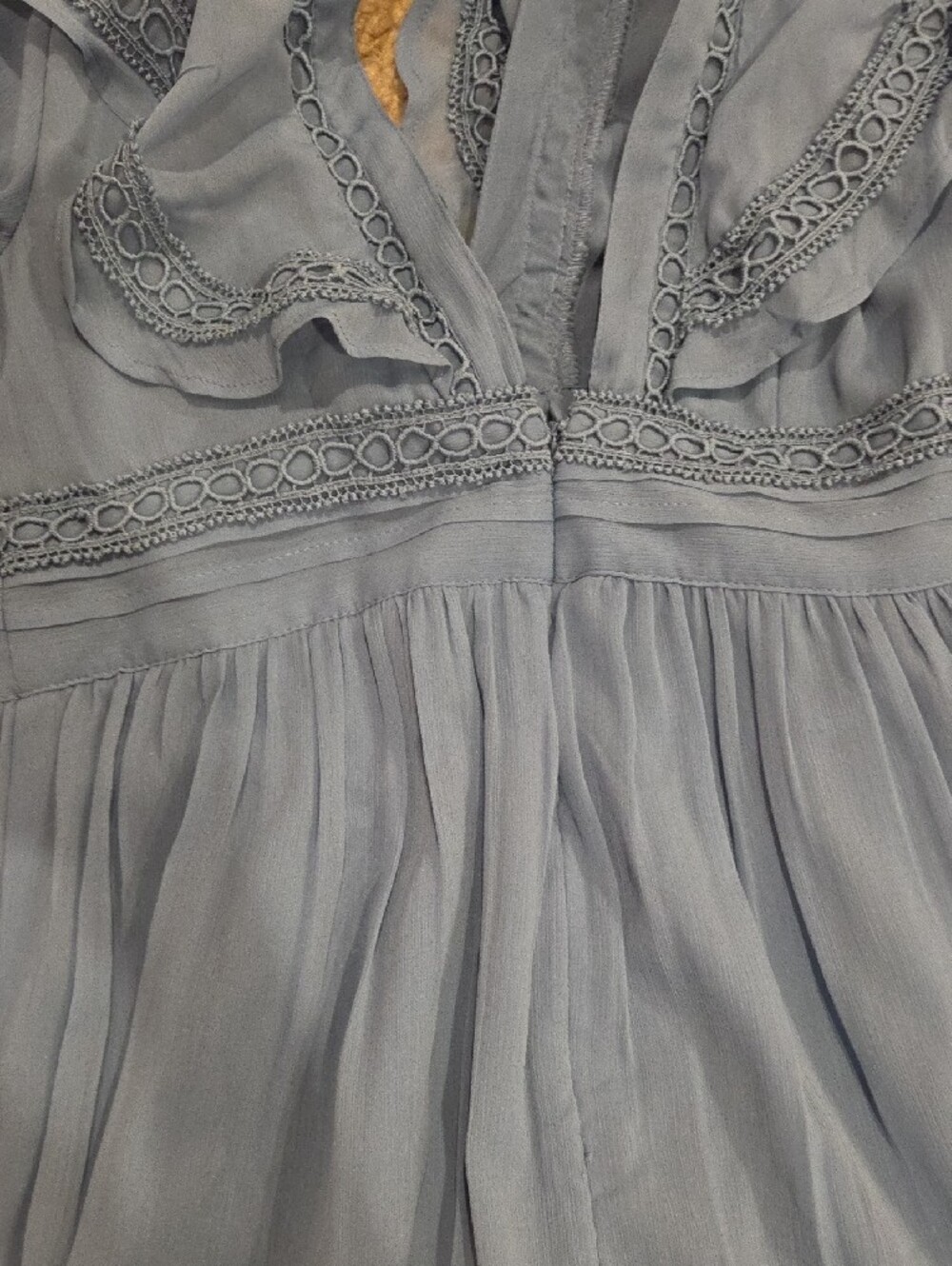 ASOS Blue Ruffled Mini Dress - Picture 4 of 5